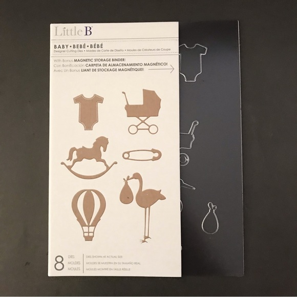 Little B 8 pcs baby cutting die with magnetic storage binder - Picture 5 of 6